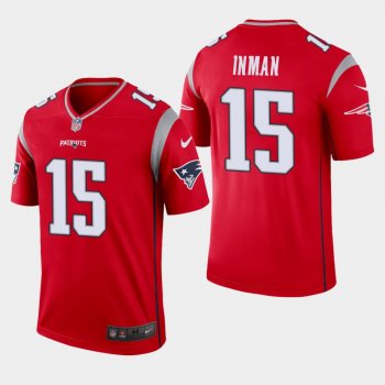 Men's New England Patriots #15 Dontrelle Inman Inverted Legend Jersey - Red