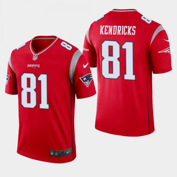 Men's New England Patriots #81 Lance Kendricks Inverted Legend Jersey - Red