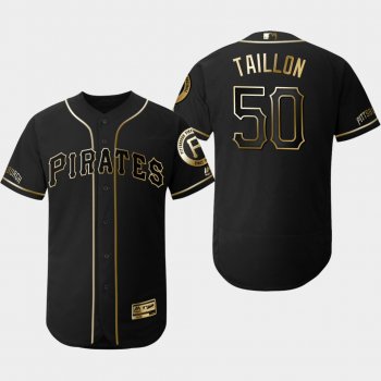 Men's Pittsburgh Pirates Black Jameson Taillon Flex Base Jersey