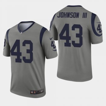 Men's Los Angeles Rams #43 John Johnson Inverted Legend Jersey - Gray