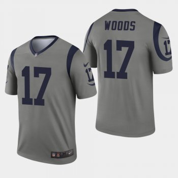 Men's Los Angeles Rams #17 Robert Woods Inverted Legend Jersey - Gray