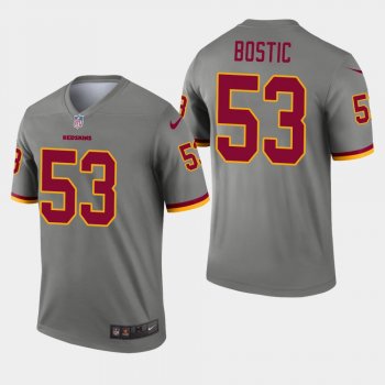 Men's Washington Redskins #53 Jon Bostic Inverted Legend Jersey - Gray