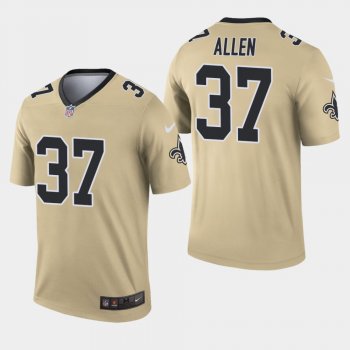 Men's New Orleans Saints #37 Javorius Allen Inverted Legend Jersey - Gold