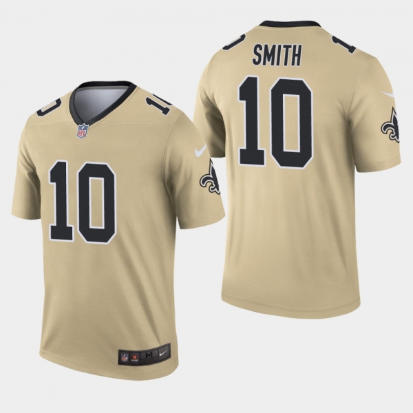 Men's New Orleans Saints #10 Tre'quan Smith Inverted Legend Jersey - Gold