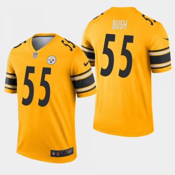 Men's Pittsburgh Steelers #55 Devin Bush Inverted Legend Jersey - Gold