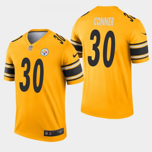 Men's Pittsburgh Steelers #30 James Conner Inverted Legend Jersey - Gold