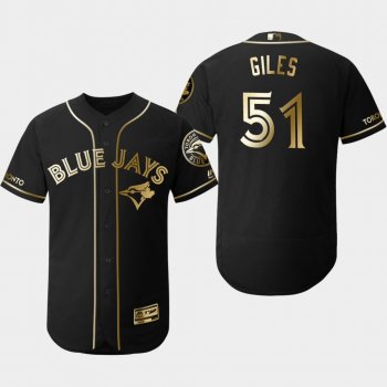 Men's Toronto Blue Jays Black Ken Giles Flex Base Jersey