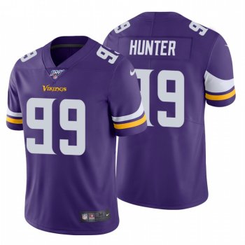 Men's Minnesota Vikings #99 Danielle Hunter Purple 100th Season Vapor Limited Jersey