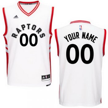 Men's Toronto Raptors adidas New White Custom Home Revolution 30 Swingman Jersey