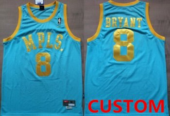 Custom Los Angeles Lakers MPLS Blue Swingman Throwback Jersey