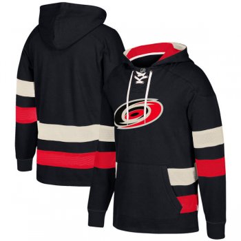 Carolina Hurricanes Black Men's Customized All Stitched Hooded Sweatshirt