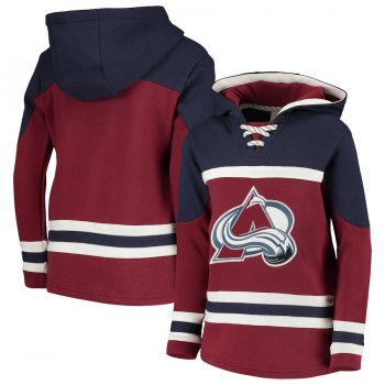 Colorado Avalanche Red Men's Customized All Stitched Hooded Sweatshirt