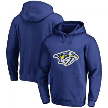 Nashville Predators Blue Men's Customized All Stitched Pullover Hoodie