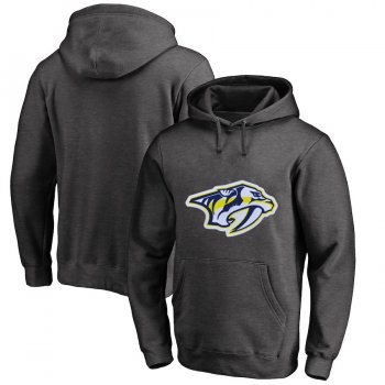 Nashville Predators Dark Gray Men's Customized All Stitched Pullover Hoodie