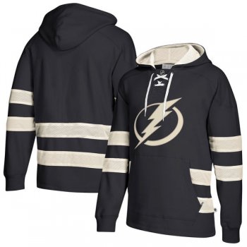 NHL Tampa Bay Lightning Navy Men's Customized All Stitched Hooded Sweatshirt