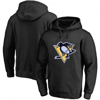 Pittsburgh Penguins Black Men's Customized All Stitched Pullover Hoodie