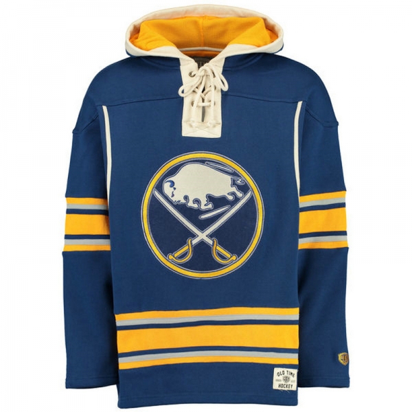 Sabres Blue Men's Customized All Stitched Sweatshirt