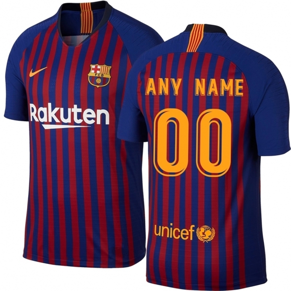 Barcelona Nike 2018/19 Home Stadium Custom bule Jersey