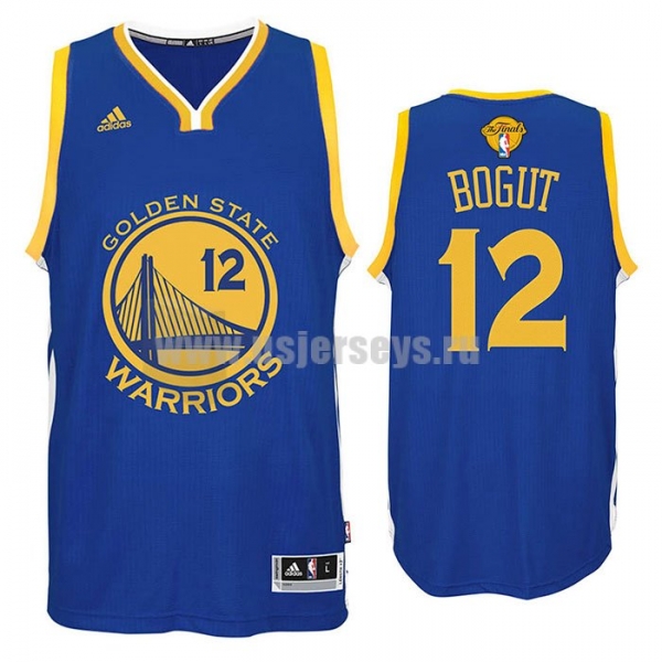 Men's Golden State Warriors #12 Andrew Bogut Royal Blue Stitched 2016 The Finals Road Swingman NBA Jersey