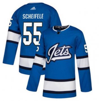 Men's Winnipeg Jets 55 Mark Scheifele Fanatics Branded Blue Alternate Breakaway Player Jersey