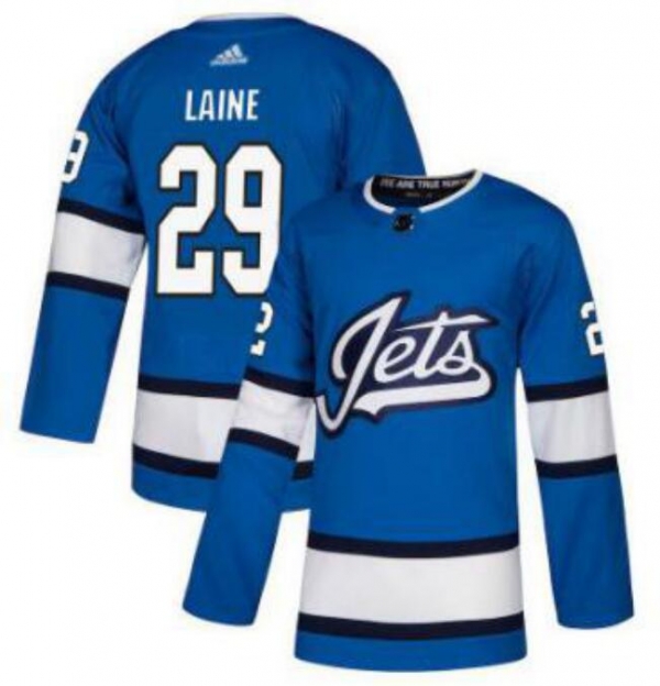 Men's Winnipeg Jets 29 Patrik Laine Fanatics Branded Blue Alternate Breakaway Player Jersey