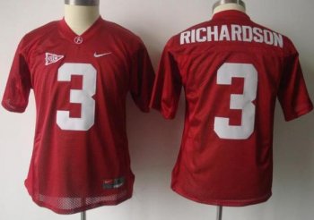 Kids Alabama Crimson Tide 3 Trent Richardson Red NCAA Jerseys