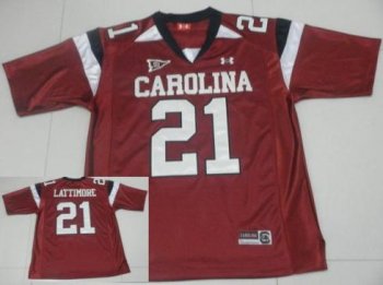 South Carolina Gamecocks 21 Marcus Lattimore Garnet NCAA Football Jersey