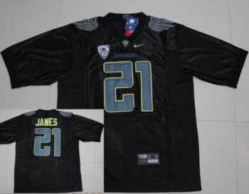 Oregon Ducks 21 LaMichael James Black NCAA Jerseys