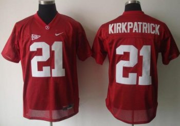 Alabama Crimson Tide 21 Dre Kirkpatrick Red NCAA Jersey