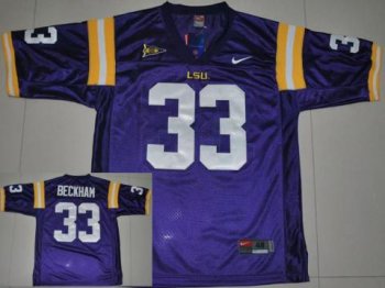 LSU Tigers 33 Odell Beckham Purple College Football Jersey