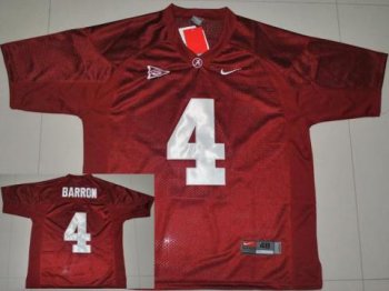 Alabama Crimson Tide 4 Mark Barron Crimson College Football Jersey