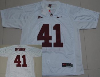 Alabama Crimson Tide 41 Courtney Upshaw White College Football Jersey