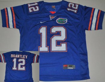 Florida Gators 12 John Brantley Royal Blue College Football Jersey