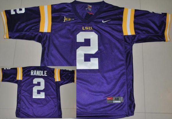 LSU Tigers 2 Rueben Randle Purple College Football Jersey