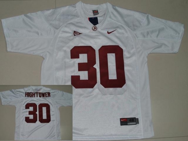 Alabama Crimson Tide 30 Dont'a Hightower White College Football Jersey