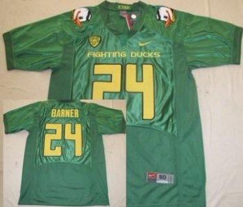 Oregon Ducks 24 Kenjon Barner Green Fighting NCAA Football Jerseys