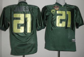 Oregon Ducks 21 LaMichael James Green NCAA Jerseys