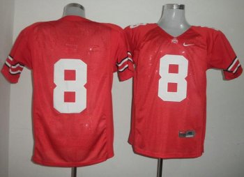 Ohio State Buckeyes 8 DeVier Posey Red NCAA Jerseys