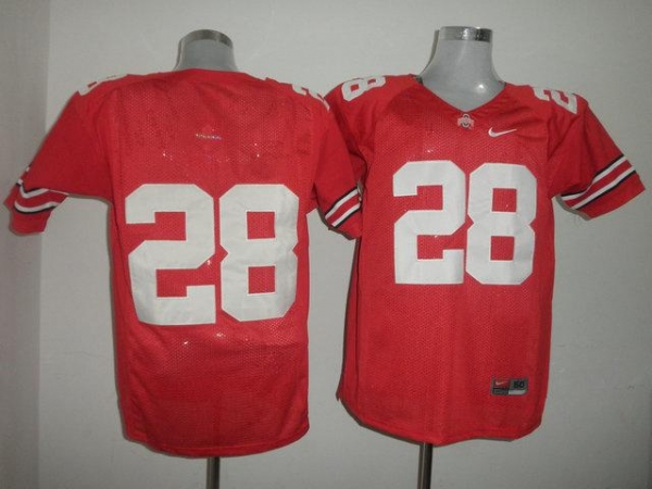 Ohio State Buckeyes 28 Dominic Clarke Red NCAA Jerseys