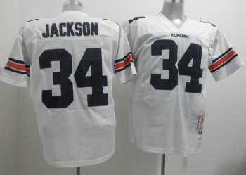 Auburn Tigers 34 Bo Jackson White NCAA Jerseys