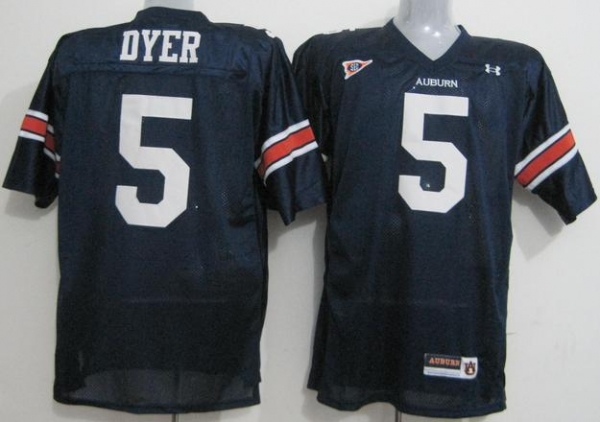 Auburn Tigers 5 Michael Dyer Navy Blue NCAA Jerseys