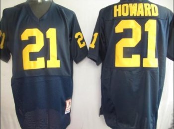 Michigan Wolverines 21 Howard Blue NCAA Jerseys