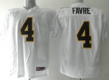 Southern Mississippi Golden Eagles 4 Brett Faver White NCAA jerseys