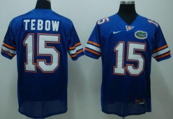 Kids Florida Gators 15 Tim Tebow Blue NCAA Jerseys