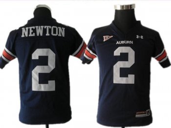 Kids Auburn Tigers 2 Cam Newton Blue NCAA Jerseys