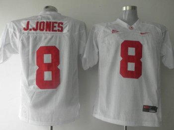 Alabama Crimson Tide 8 Julio Jones White NCAA Jerseys