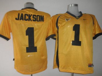 California Golden Bears 1 DeSean Jackson Golden NCAA Jerseys