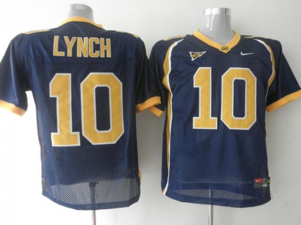 California Golden Bears 10 Marshawn Lynch Navy Blue NCAA Jerseys