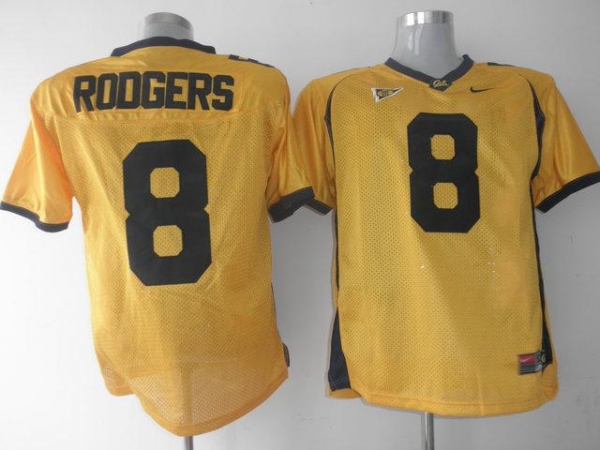 California Golden Bears 8 Aaron Rodgers Golden NCAA Jerseys