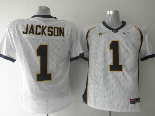 California Golden Bears 1 DeSean Jackson White NCAA Jerseys